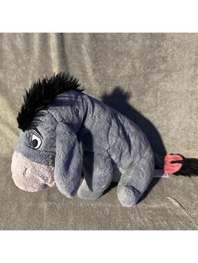 VTG Disney Store 14” Eeyore Plush Super Soft With Detachable Tail Big Eyes